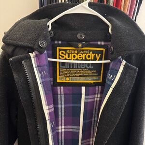 Superdry Women's Wool peacoat